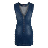 Robe femme Trussardi Jeans en coton bleu
