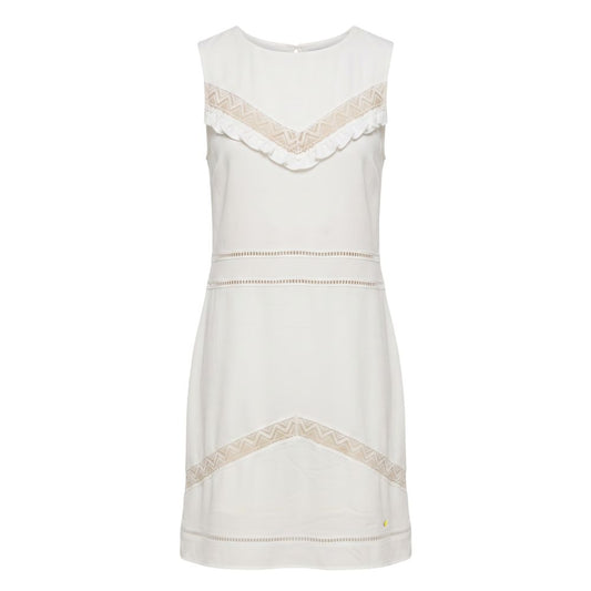Robe femme Trussardi Jeans blanche en polyester