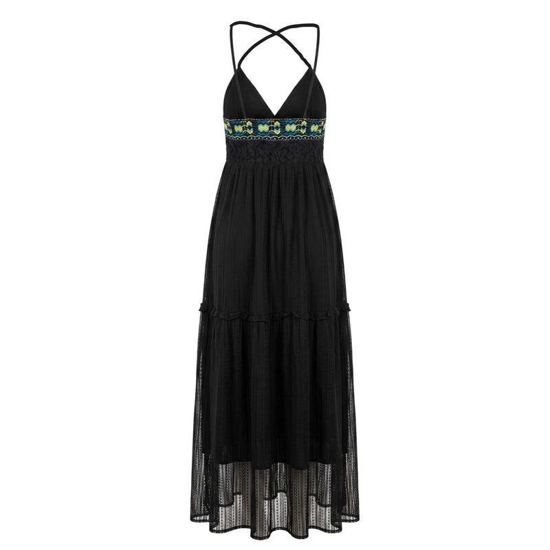 Robe en coton noir Trussardi Jeans pour femme