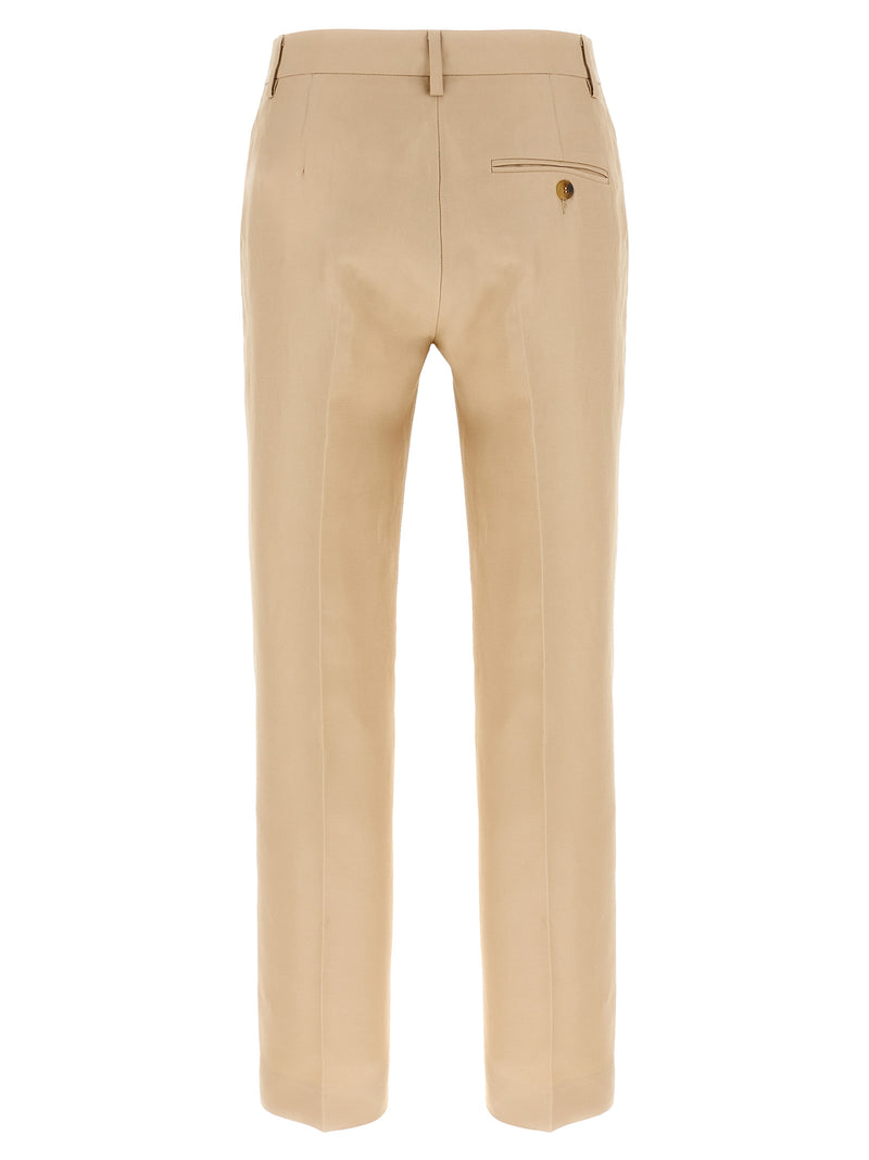Pantalon chino Alberto Biani en viscose beige
