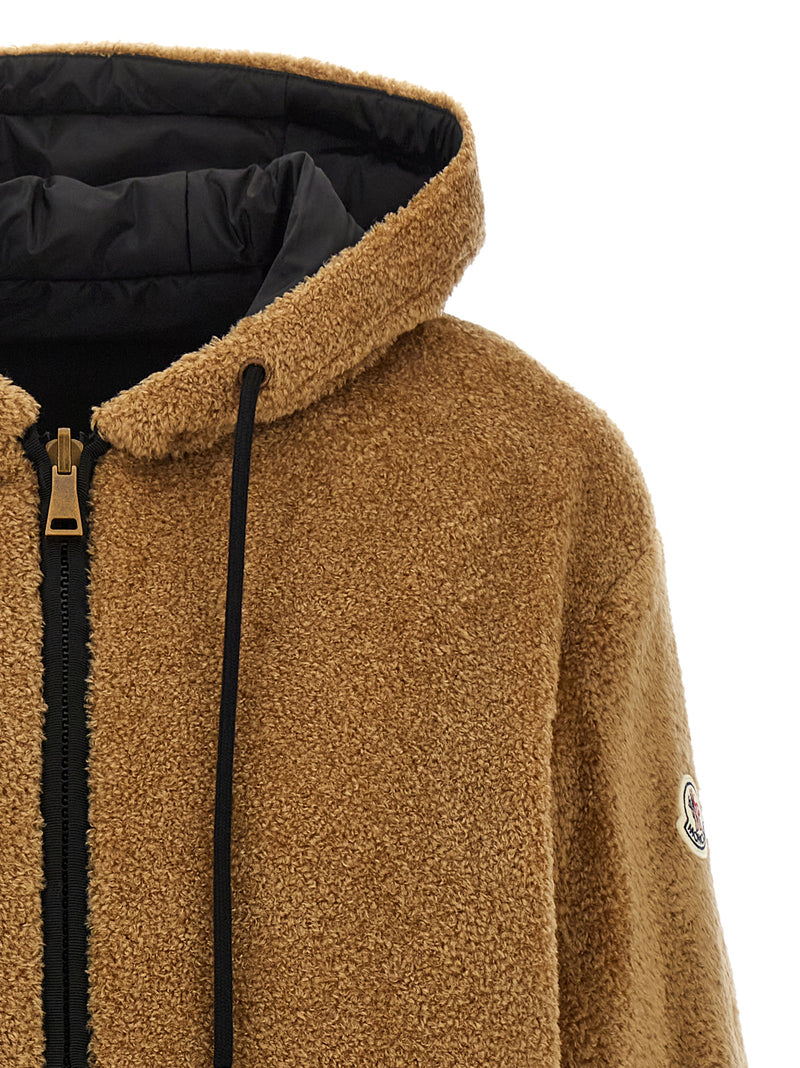 Moncler Doudoune en plume de marabout multicolore