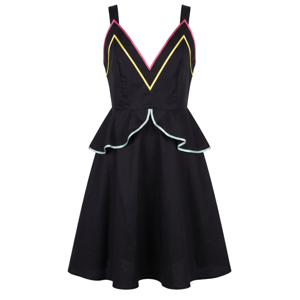 Robe femme en coton noir Trussardi Jeans