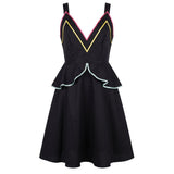 Robe femme en coton noir Trussardi Jeans