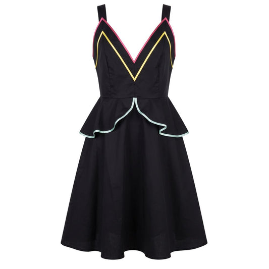 Robe femme en coton noir Trussardi Jeans