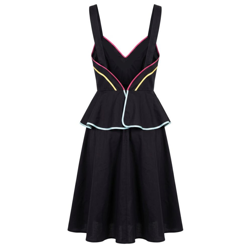 Robe femme en coton noir Trussardi Jeans