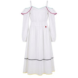 Robe Femme en Coton Blanc Trussardi Jeans