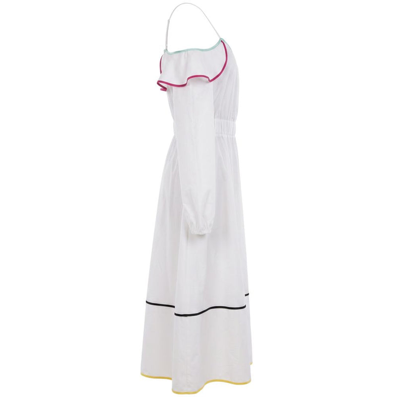 Robe Femme en Coton Blanc Trussardi Jeans
