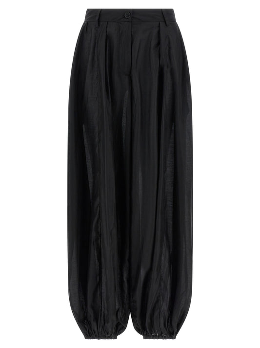 Le pantalon décontracté noir THELATEST en lyocell