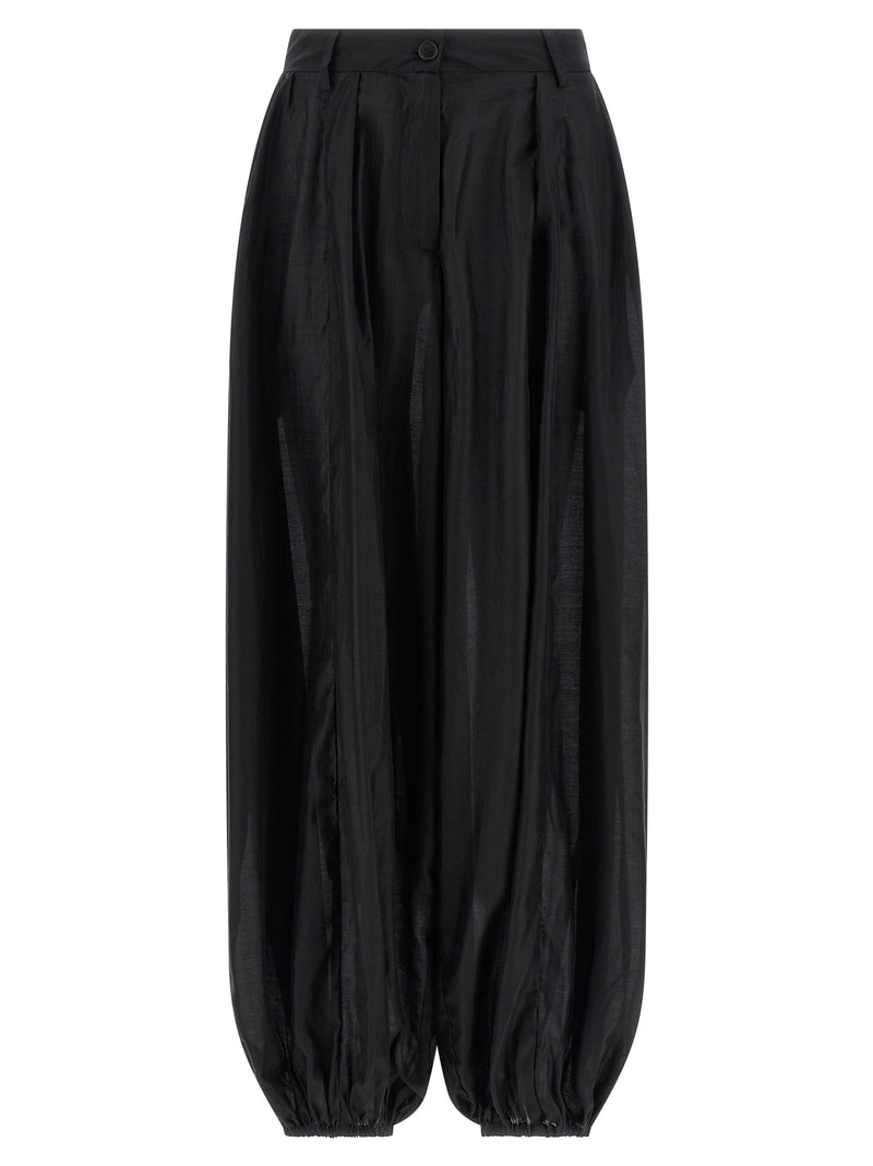 Le pantalon décontracté noir THELATEST en lyocell