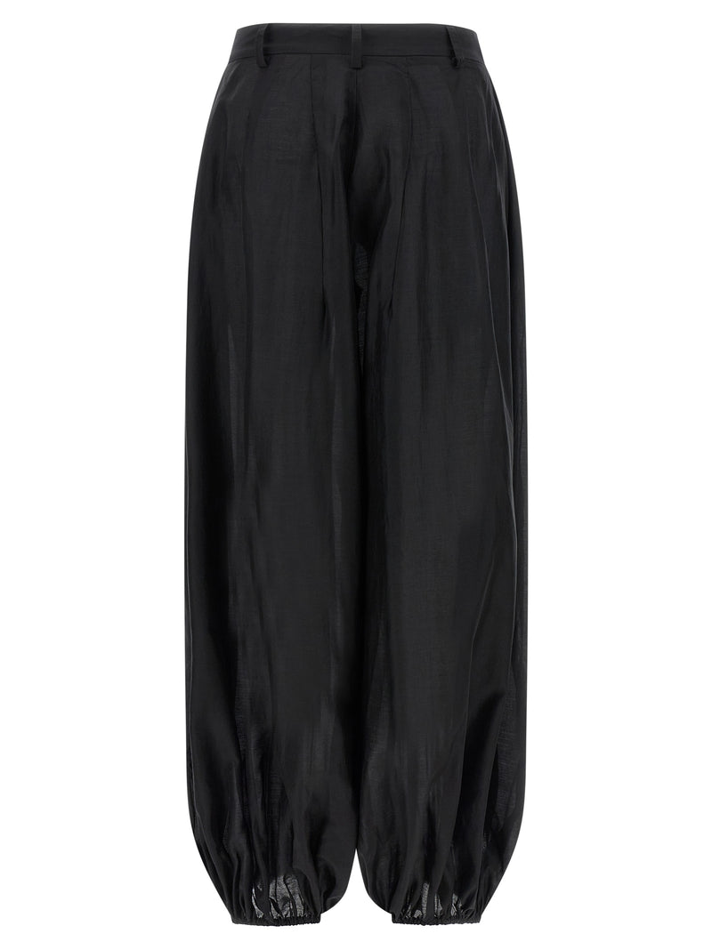 Le pantalon décontracté noir THELATEST en lyocell