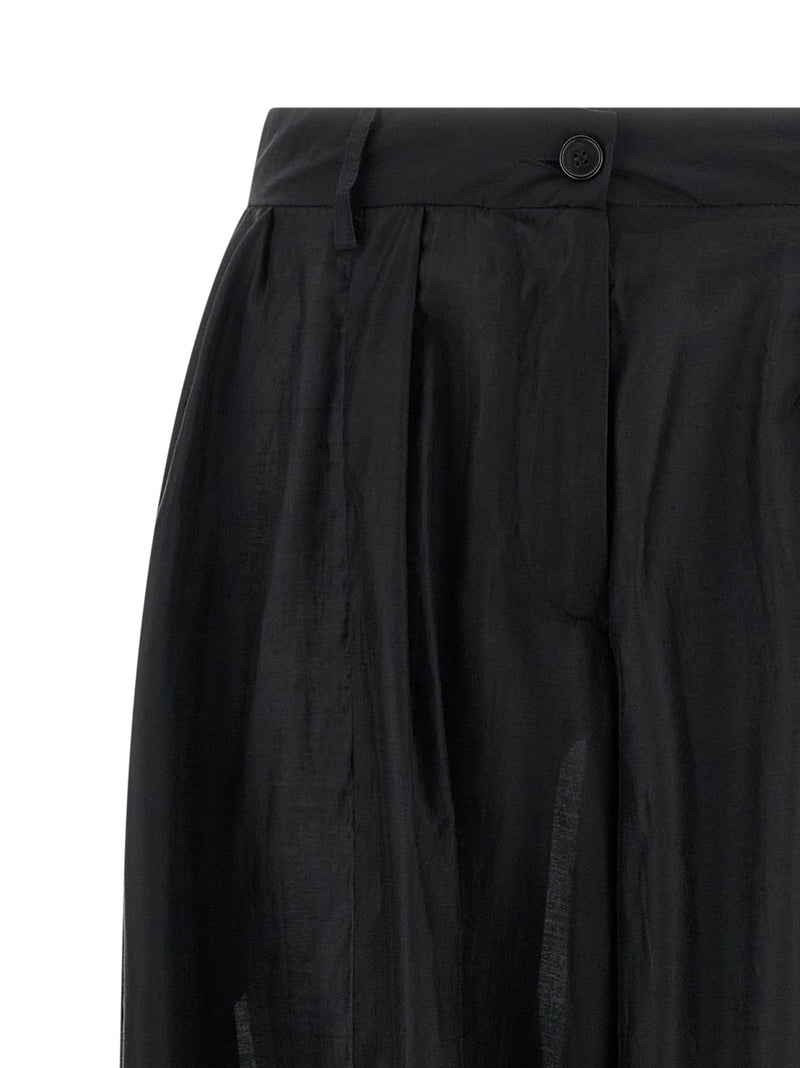 Le pantalon décontracté noir THELATEST en lyocell
