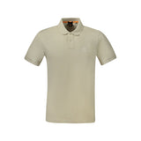 Polo Hugo Boss beige en coton pour homme