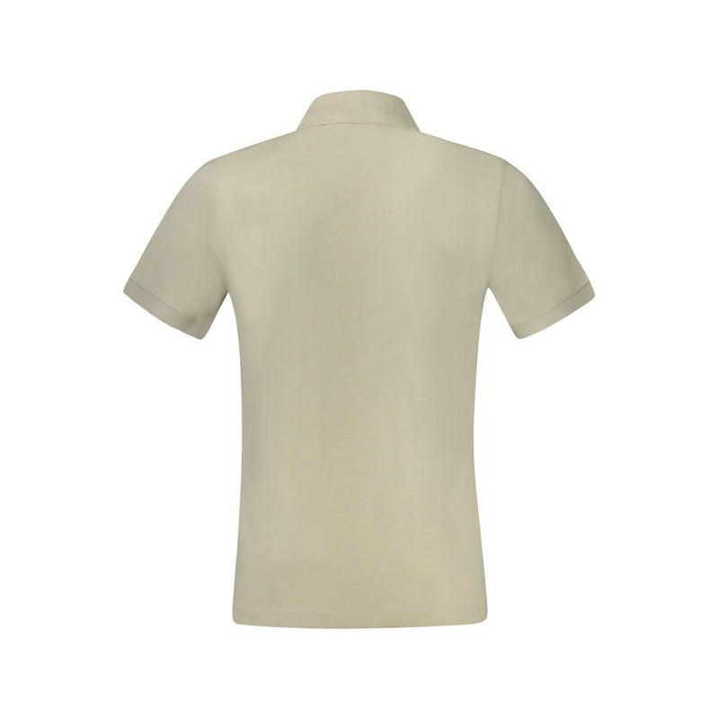 Polo Hugo Boss beige en coton pour homme