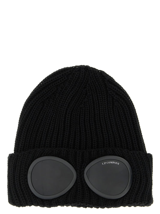 C.P. Company Black Wool Beanie