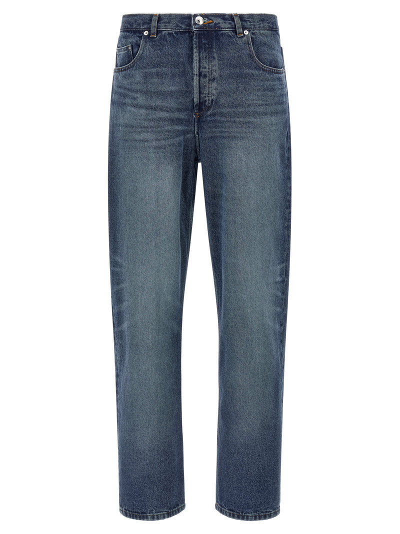 Jean droit en coton bleu A.P.C.
