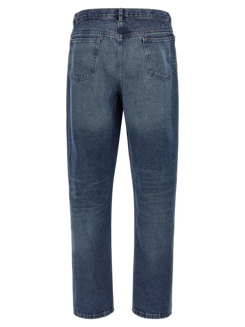 Jean droit en coton bleu A.P.C.