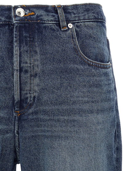A.P.C. Blue Cotton Straight-Leg Jeans