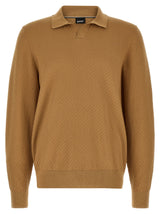 Polo Hugo Boss marron en coton