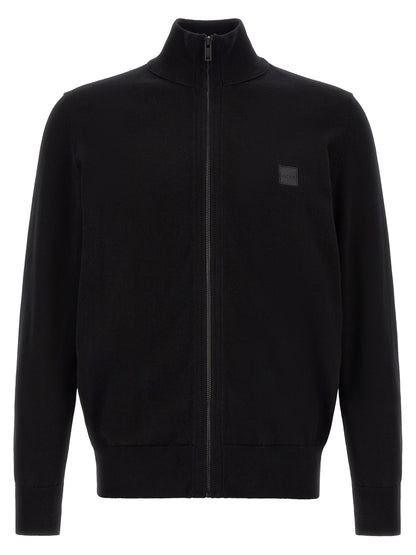 Hugo Boss Black Cotton Cardigan