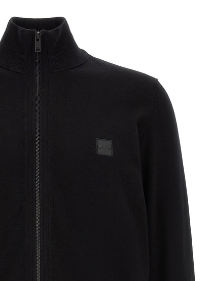 Hugo Boss Black Cotton Cardigan