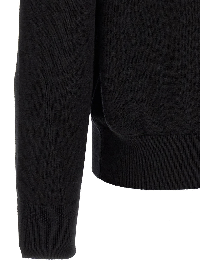 Cardigan en coton noir Hugo Boss