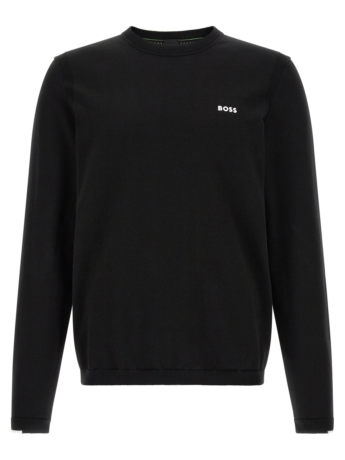Cardigan en coton noir Hugo Boss