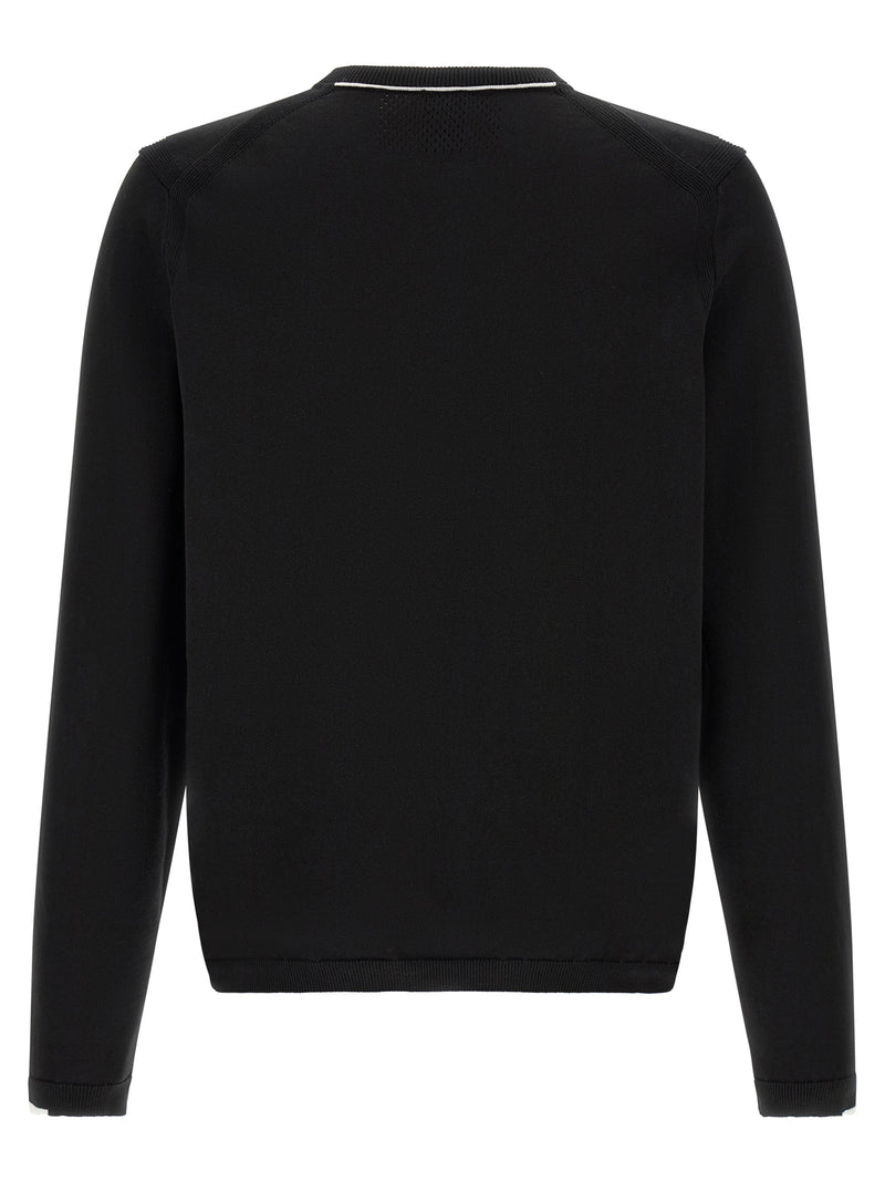 Cardigan en coton noir Hugo Boss