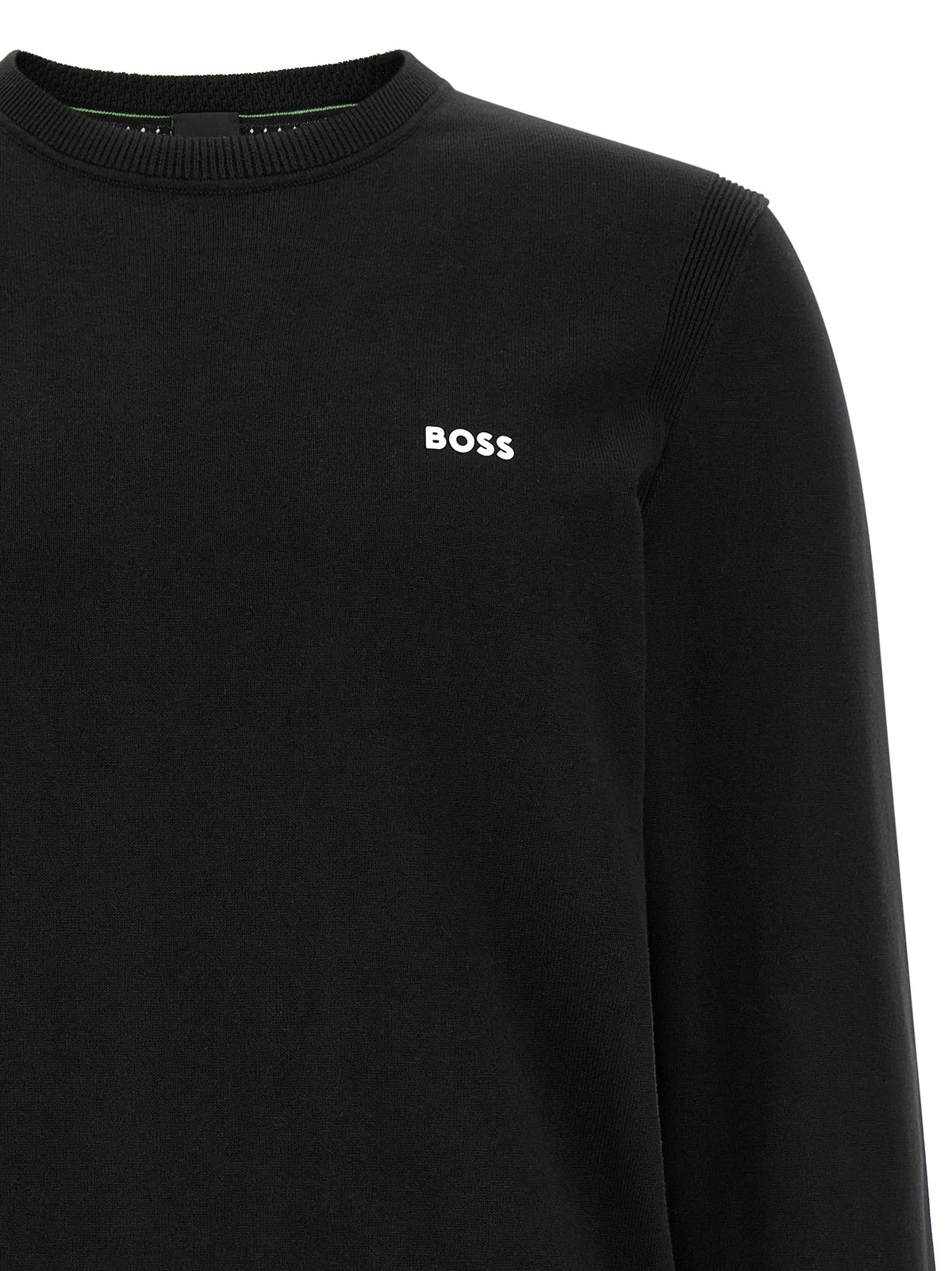 Cardigan en coton noir Hugo Boss