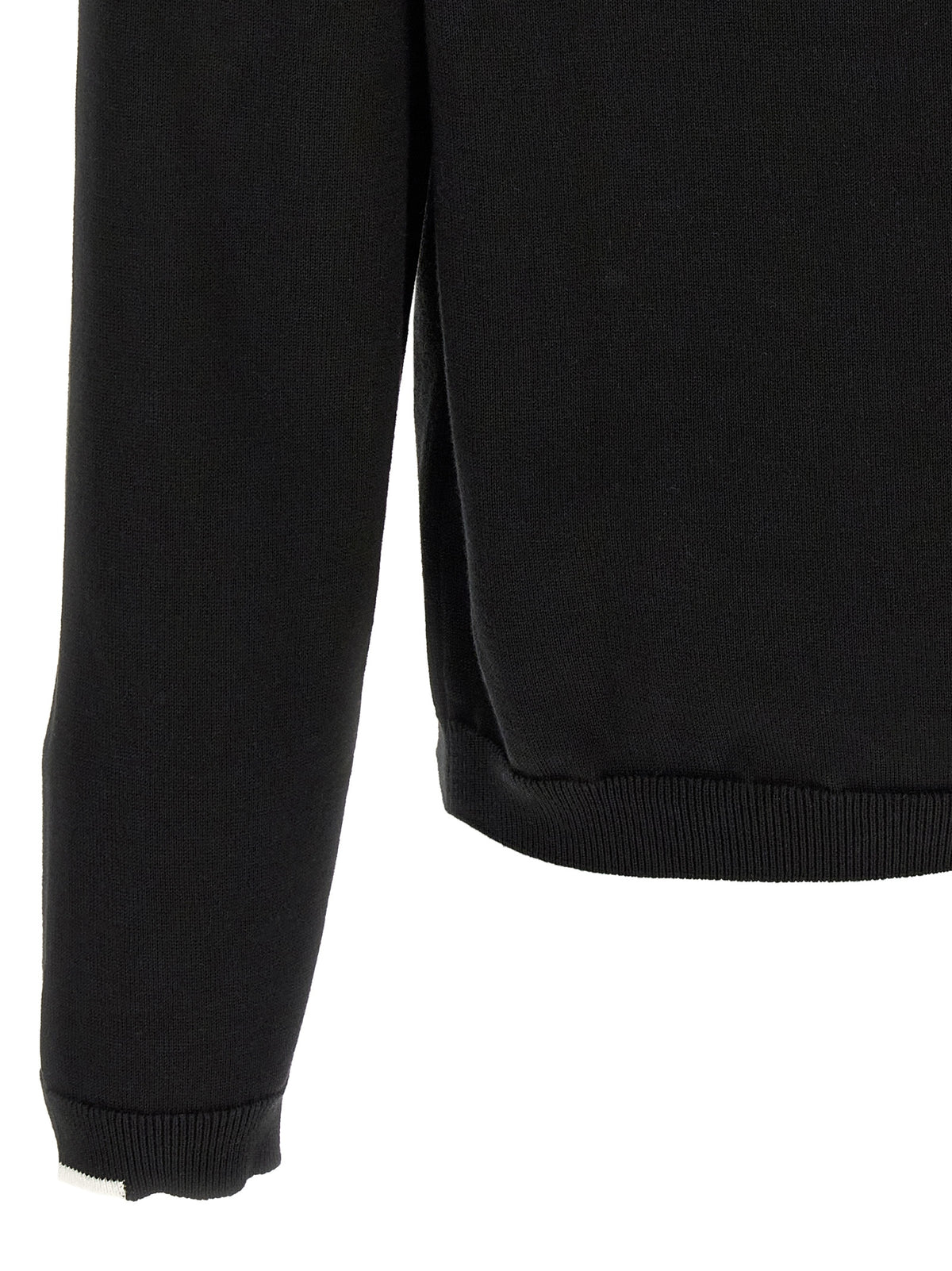 Cardigan en coton noir Hugo Boss