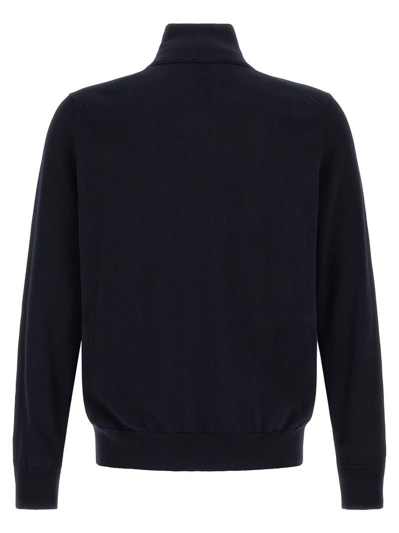 Cardigan en coton bleu Hugo Boss