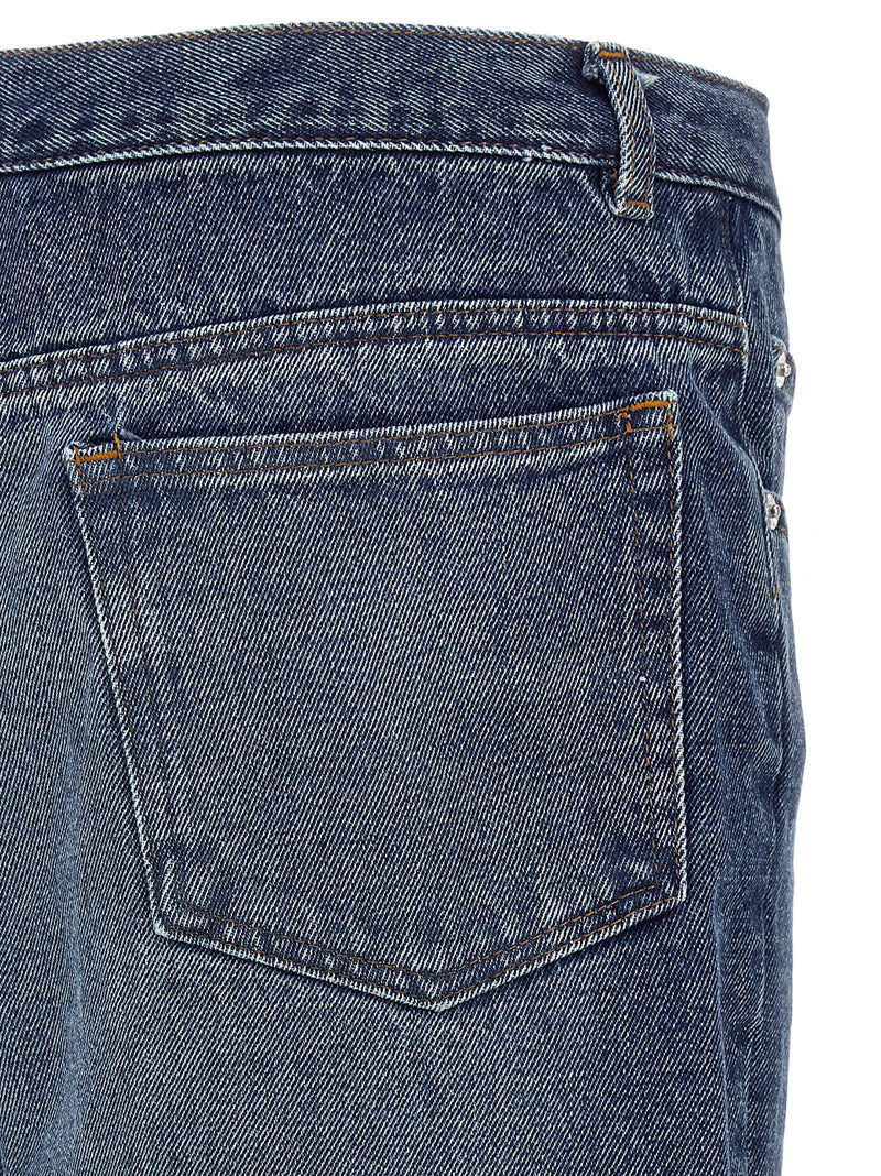 Jean droit en coton bleu A.P.C.