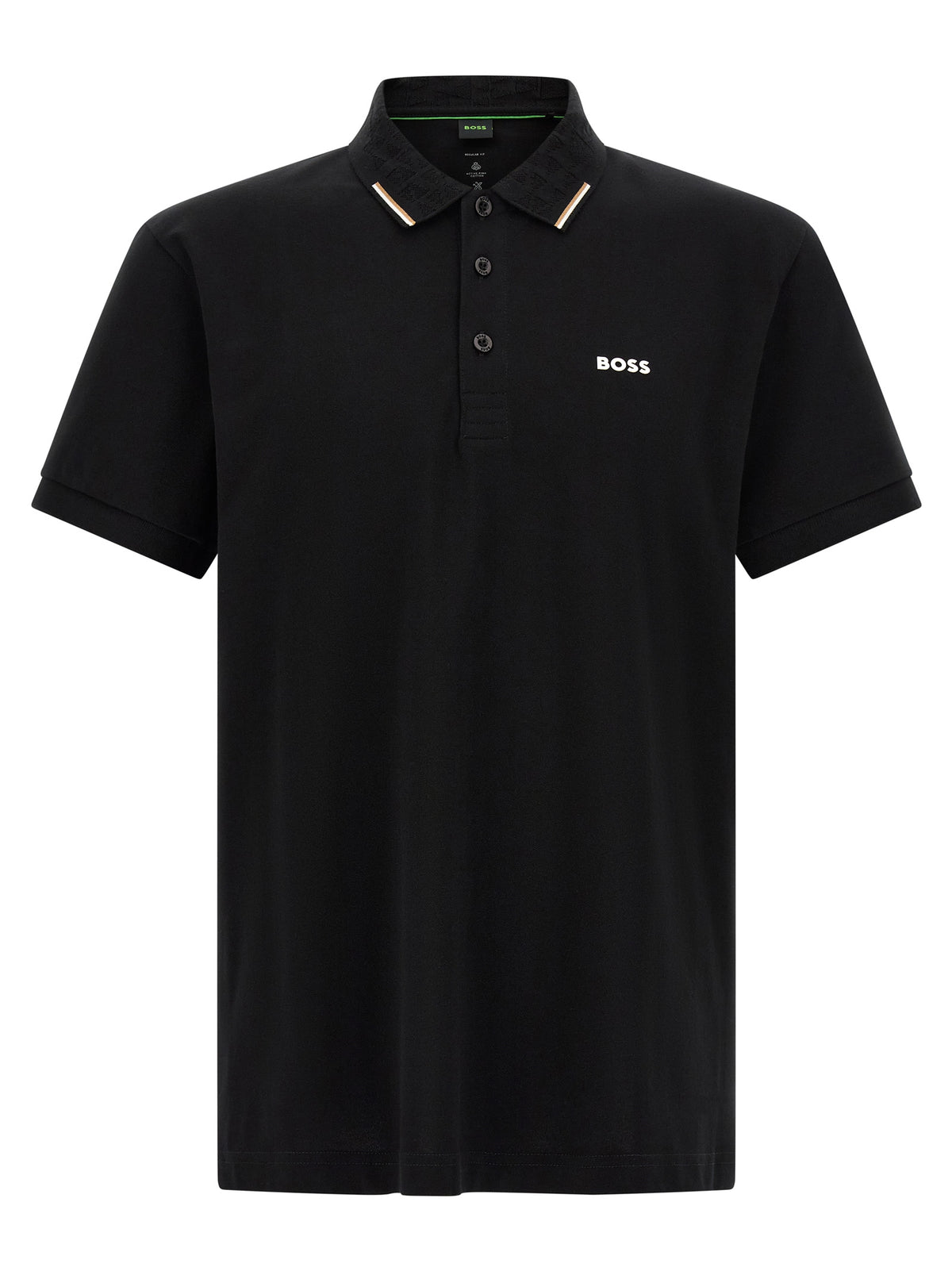 Polo en coton noir Hugo Boss