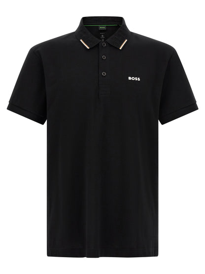 Hugo Boss Black Cotton Polo Shirt