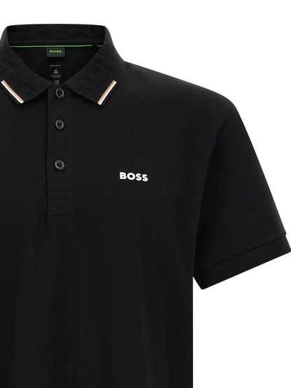 Hugo Boss Black Cotton Polo Shirt