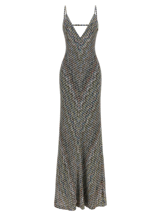 Robe longue Missoni multicolore en viscose