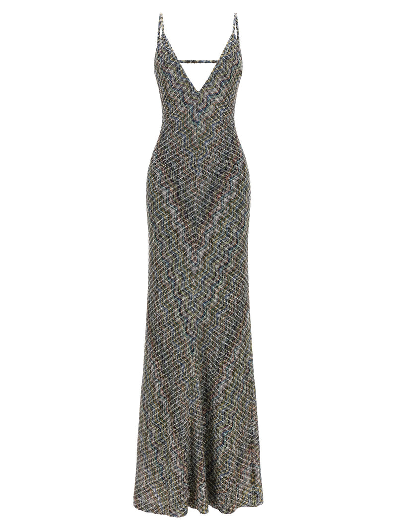Robe longue Missoni multicolore en viscose