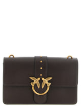 Sac bandoulière en veau marron PINKO