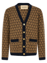 Cardigan en cachemire multicolore Valentino Garavani
