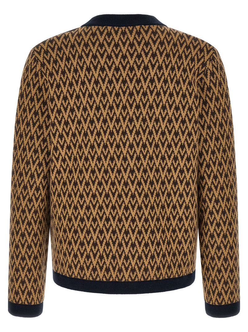 Cardigan en cachemire multicolore Valentino Garavani
