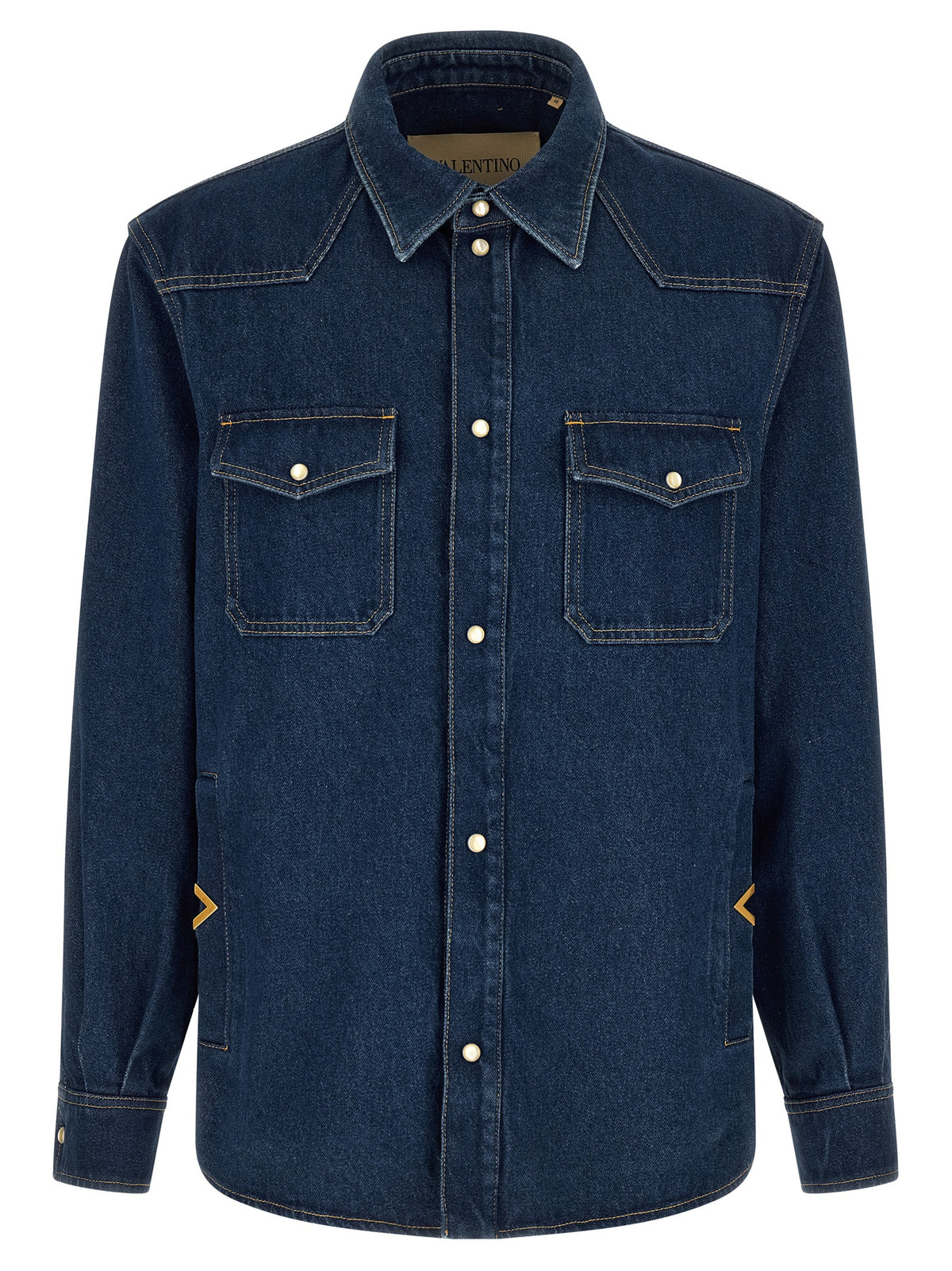 Blouse Valentino Garavani en coton bleu