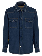 Blouse Valentino Garavani en coton bleu