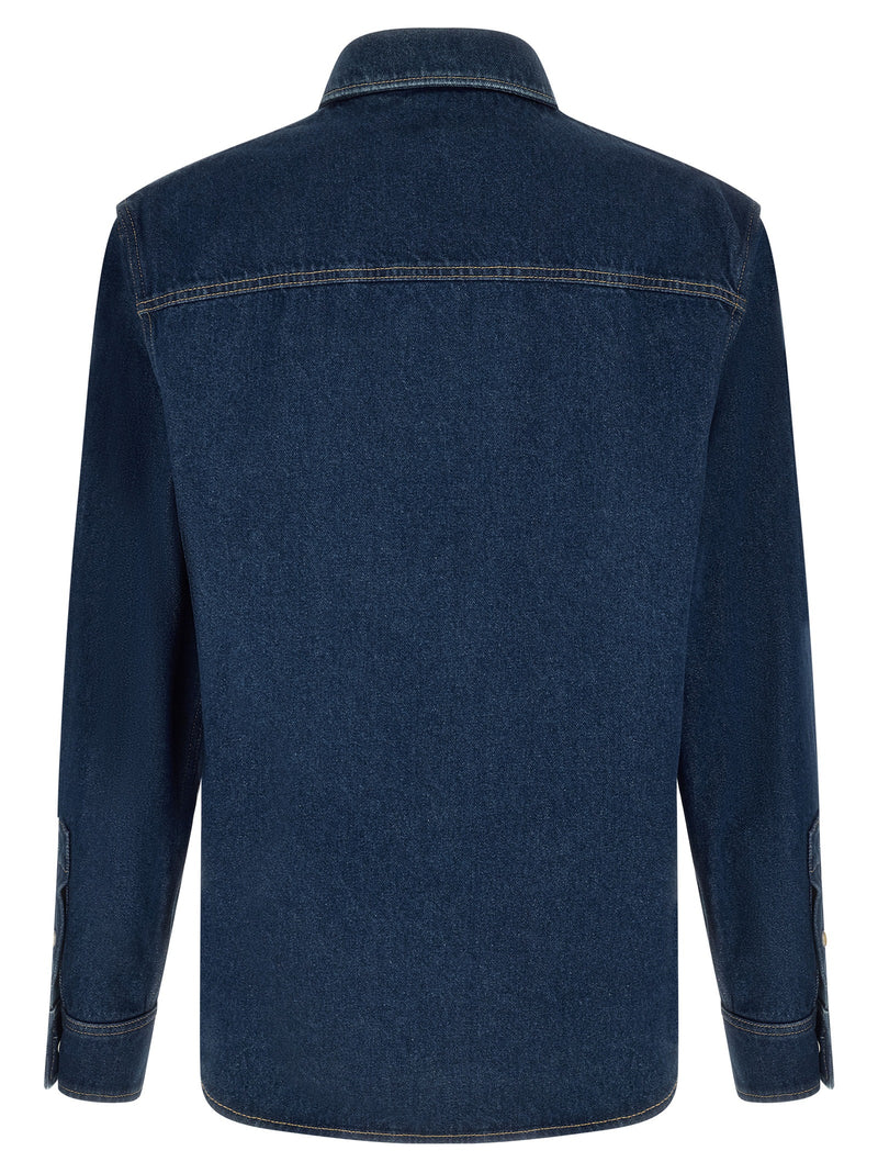 Blouse Valentino Garavani en coton bleu