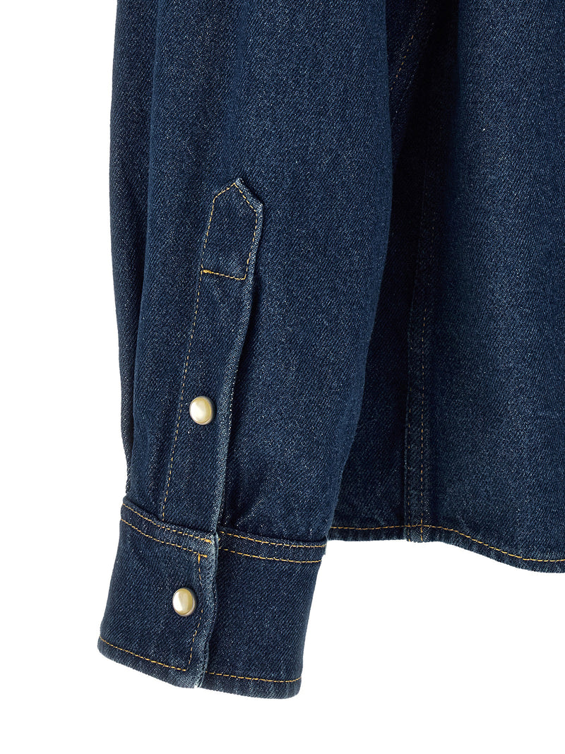 Blouse Valentino Garavani en coton bleu