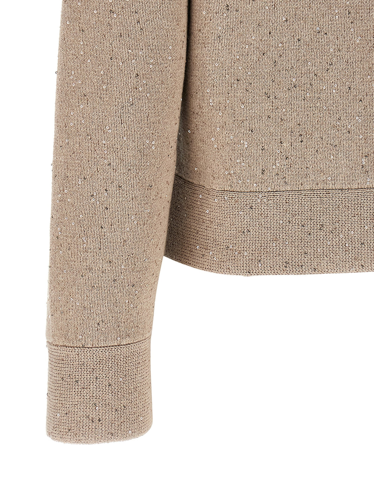 Brunello Cucinelli Cardigan en coton beige