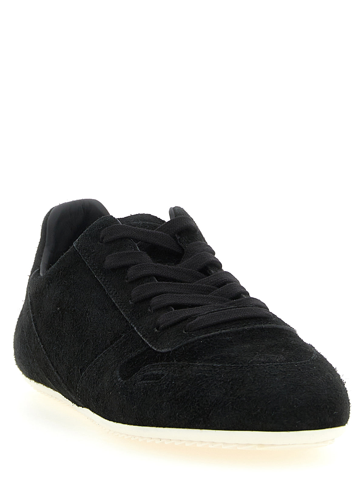 Baskets basses bicolores en cuir de veau Rick Owens