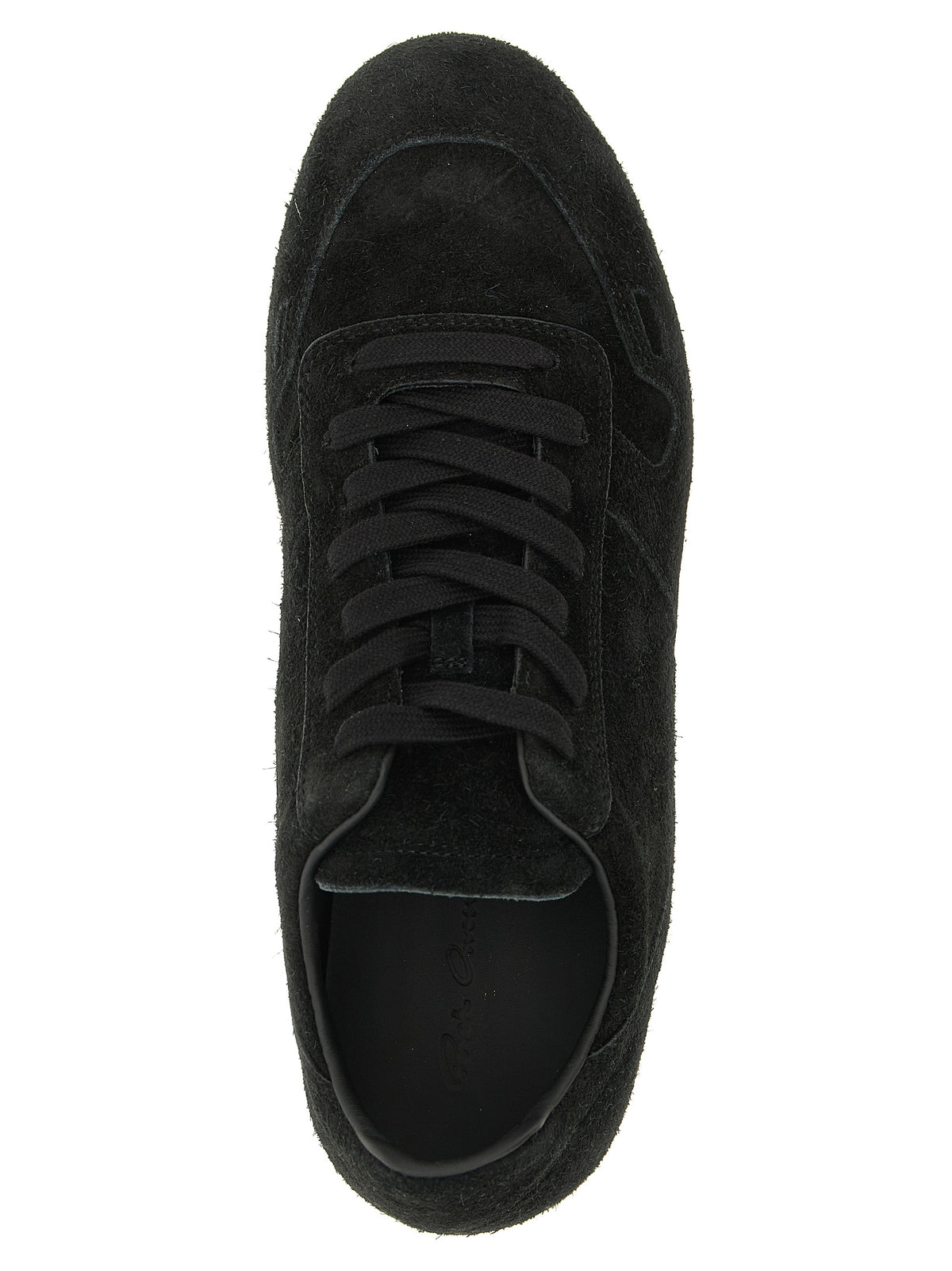 Baskets basses bicolores en cuir de veau Rick Owens