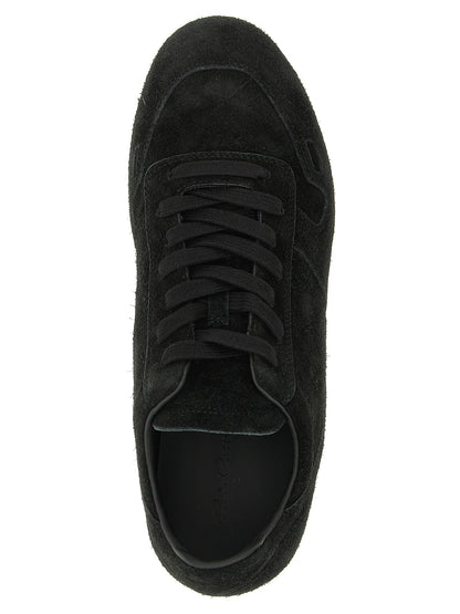Rick Owens Bicolor Calfskin Low Top Sneakers