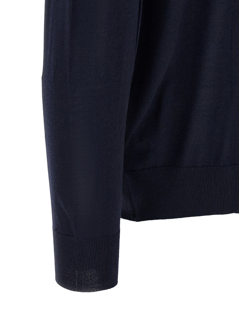 Polo Kiton en Laine Bleue