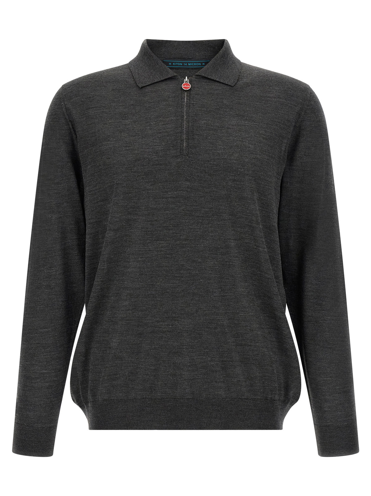 Polo en Laine Grise Kiton