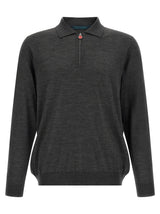 Polo en Laine Grise Kiton